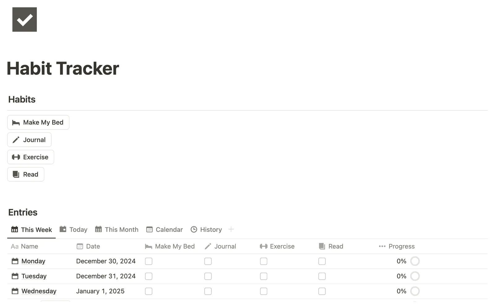 Habit Tracker preview