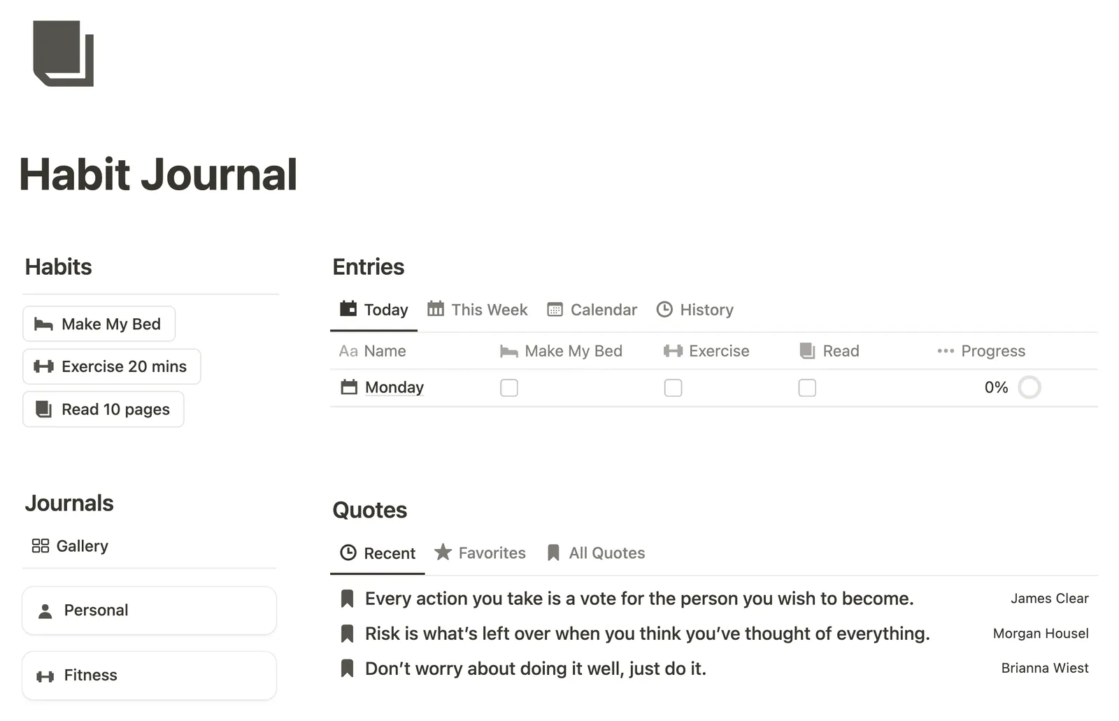 Habit Journal preview