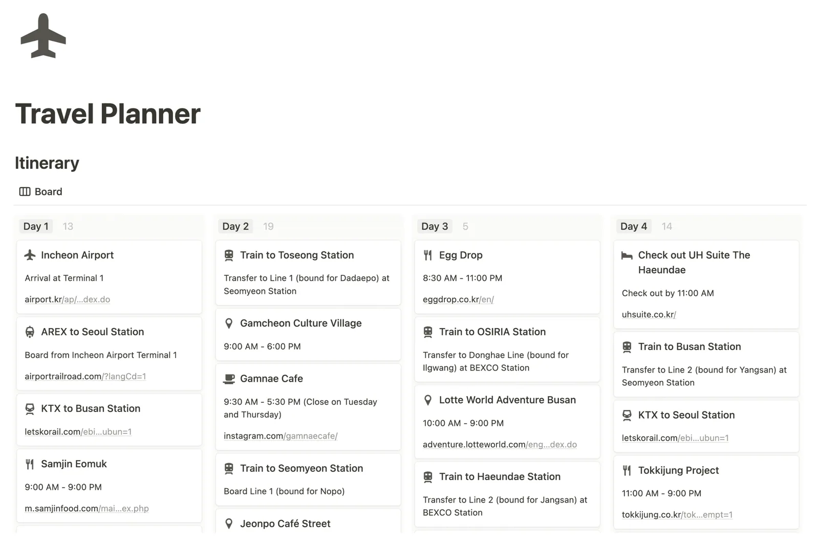 Travel Planner preview